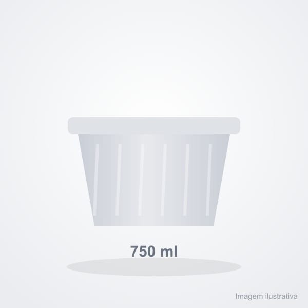 Marmitex Alumínio PTQ-102 750 ml (Fardo c/ 100)